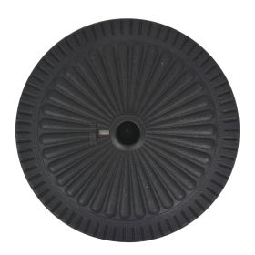 vidaXL Parasol Base Resin Round Black 29 kg