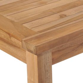 vidaXL Patio Table 59.1"x35.4"x30.3" Solid Teak Wood